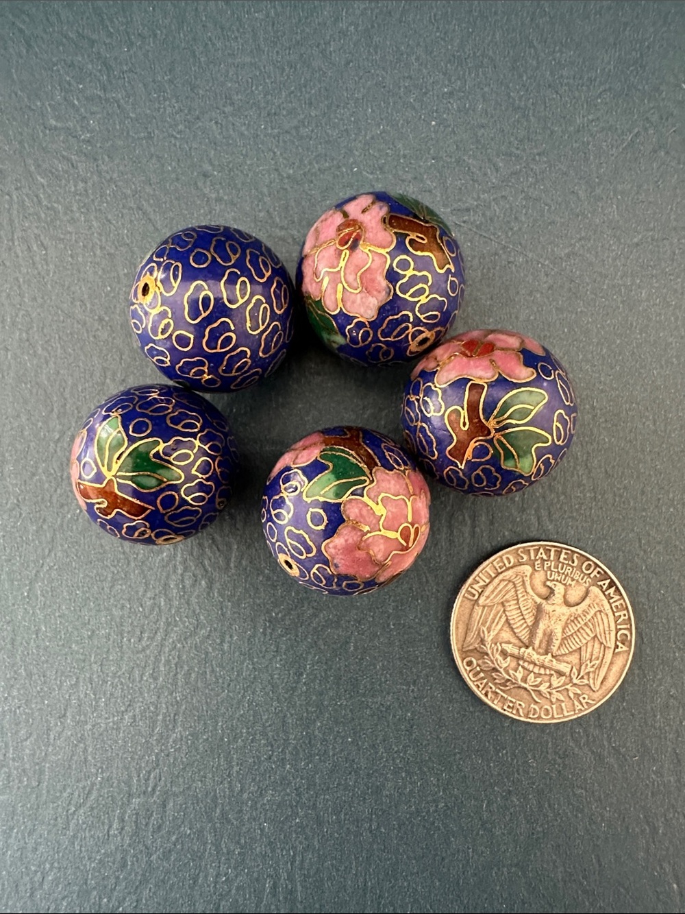 NEW listing 🌺Vintage LARGE Round Cloisonné beads bundle